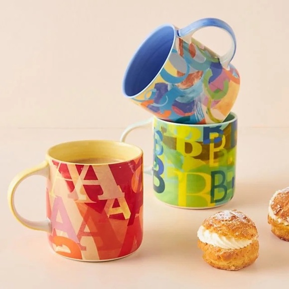 anthropologie + lottie monogram “C” mug - Picture 1 of 6